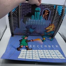 Nintendo NES &ldquo;The Power Game&rdquo; Original 1991 Calendar Mario, Zelda. Metroid