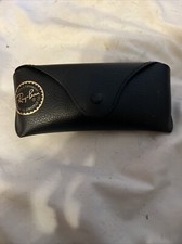 Authentic Ray-Ban Sunglasses Leather Semi-Hard Case - Black Case Only