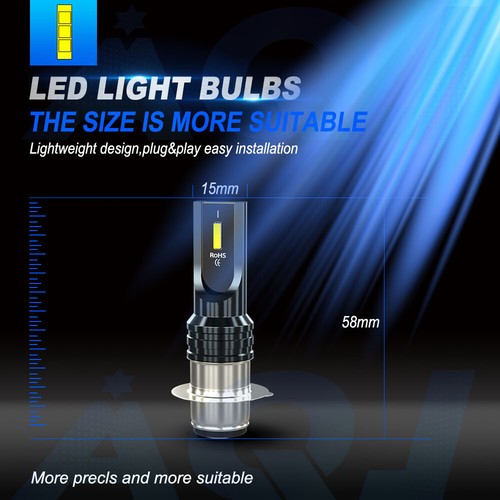 2x blue led Headlight FOR UTV 500 700 HiSun Massimo Bennche MSU TSC HS Husaberg - Picture 4 of 10