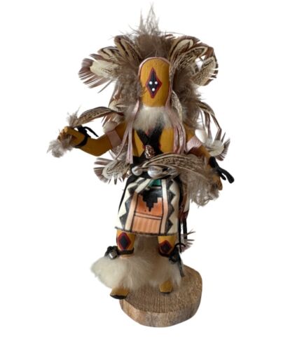 Handcrafted Native American-Style Kachina Doll "Chasing Star" By DMG Feather...