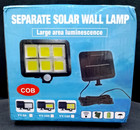 Solar Power PIR Motion Sensor Wall Light LED Outdoor Garden Security Flood Lamp