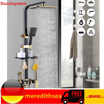 Regendusche Duschset Duscharmatur Duschsystem Duschsäule Rain Shower Faucet Set