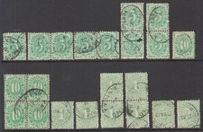 Australia: Collection of Postage Dues: 5d, 10d, 1s and 5s, 1902 issue