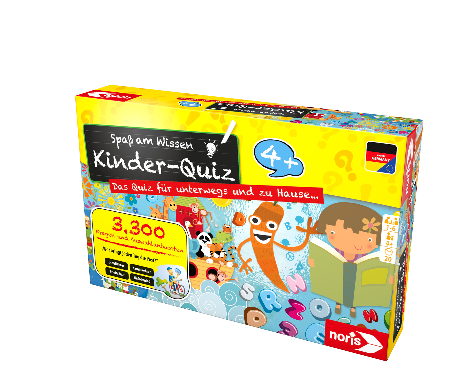 Thumbnail - Kinderquiz Für Schlaue Kids - Kinderspiel - Quiz Für Unterwegs Und Zu