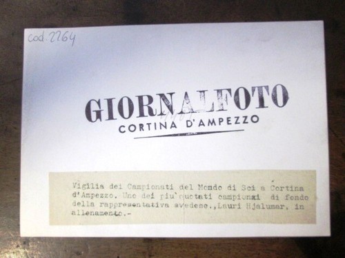 Foto b/n Campione di Fondo LAURI HJALUMAR in allenamento alla vigilia dei campio - Picture 2 of 4