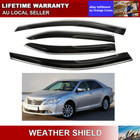 WINDOW VISORS WEATHERSHIELDS fit FOR TOYOTA CAMRY 2007-12 STRIP WEATHER SHIELD^