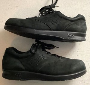 SAS Tripad Comfort Womens Size 7 M Black Free Time Walking Shoes Work EZ Lace