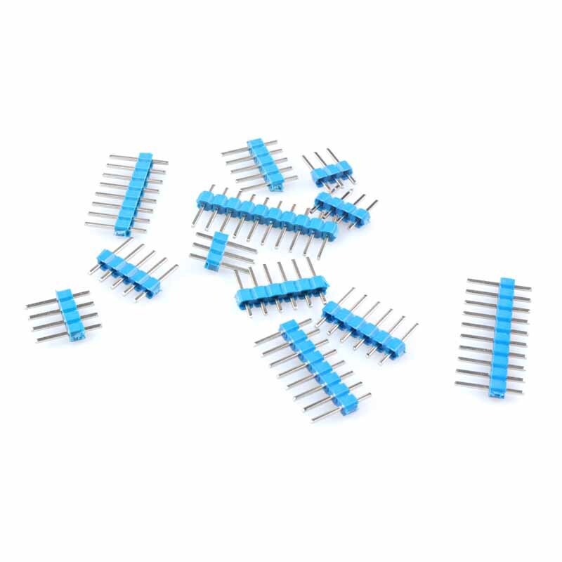 50Pcs 2.54mm 1*3/4/5/6/7/8/10Pin PCB Male Pin Header Strip