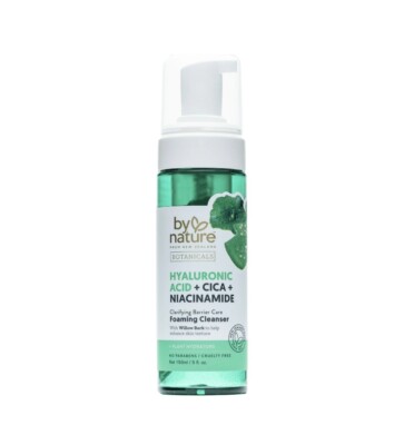 By Nature Foaming Cleanser with Hyaluronic Acid +Cica - Hydrating Face Cleanser 