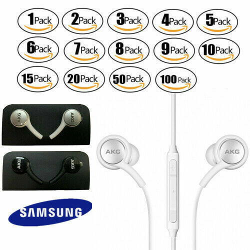 Guinness parque Natural Abundante Lote de auriculares auriculares para Samsung AKG Galaxy S10+ EO-IG955 S10  S9 S8 | eBay