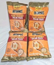 Lot Of 4 HotHands Hand Warmer Value Pack 10 count Packs Expiration Exp 8/27