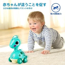 Dinosaur Toys for Kids, Electronic Light Up Toys, Obstacle Avoidance, Blue