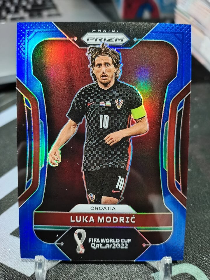 2022 Panini Prizm FIFA World Cup Luka Modric #61 Blue 149/299 Croatia!