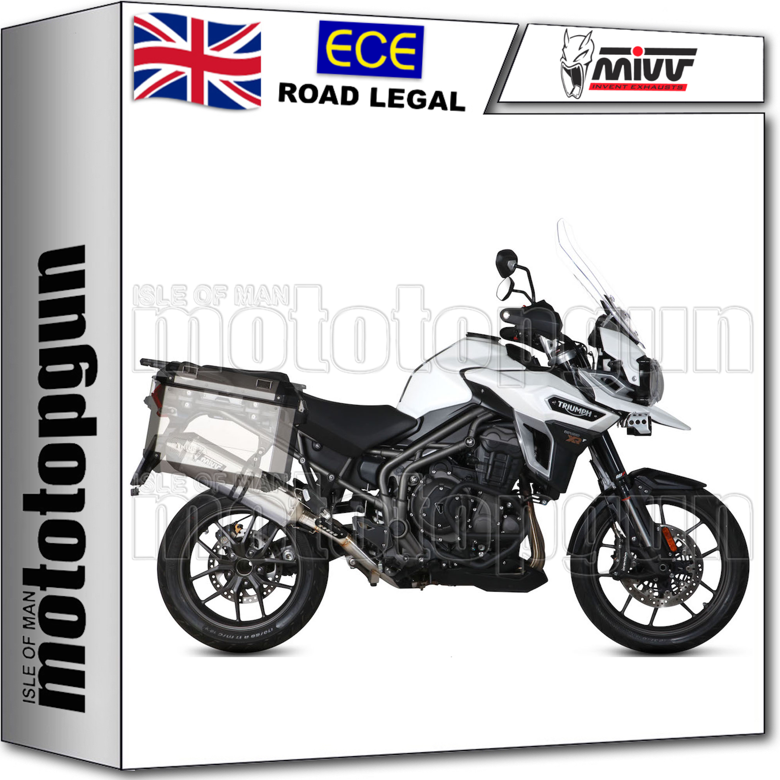 MIVV EXHAUST SPEED EDGE CARBON CAP TRIUMPH TIGER EXPLORER 1200 2016 16