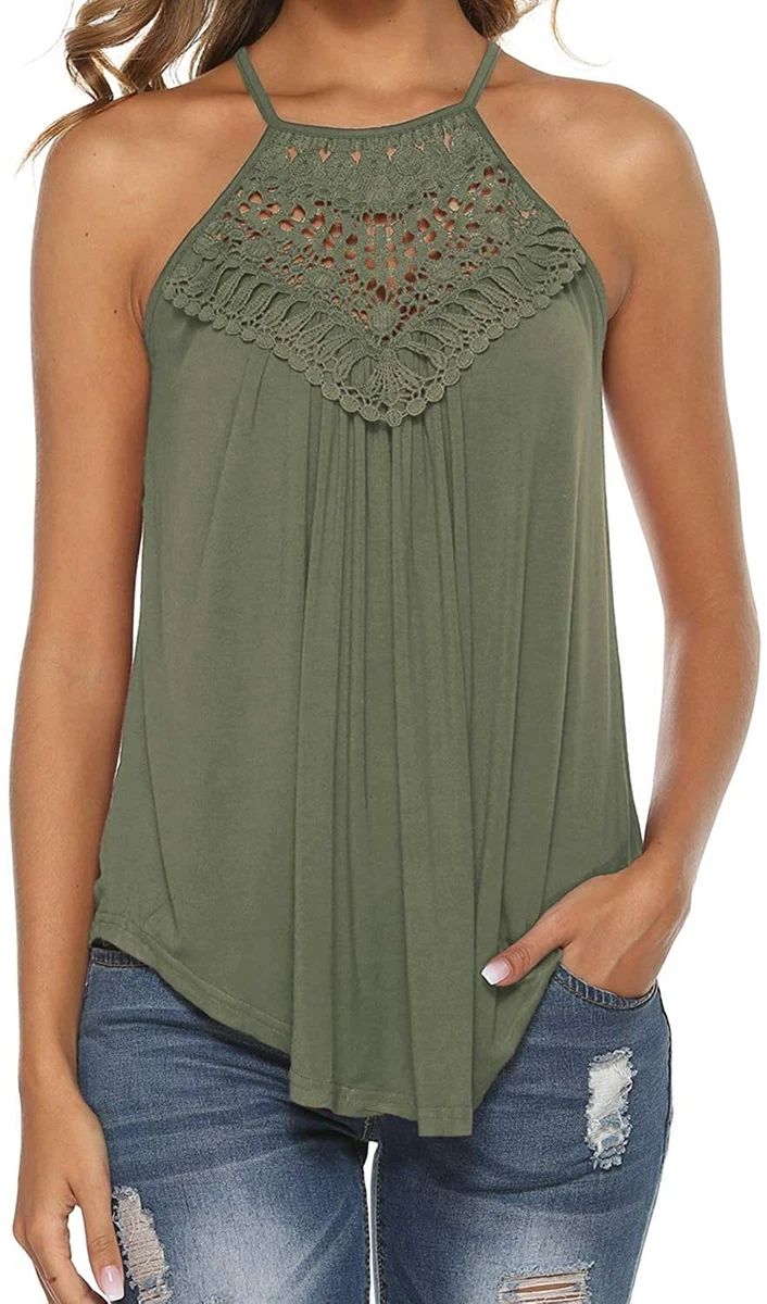 Flowy tank tops spaghetti strap sales