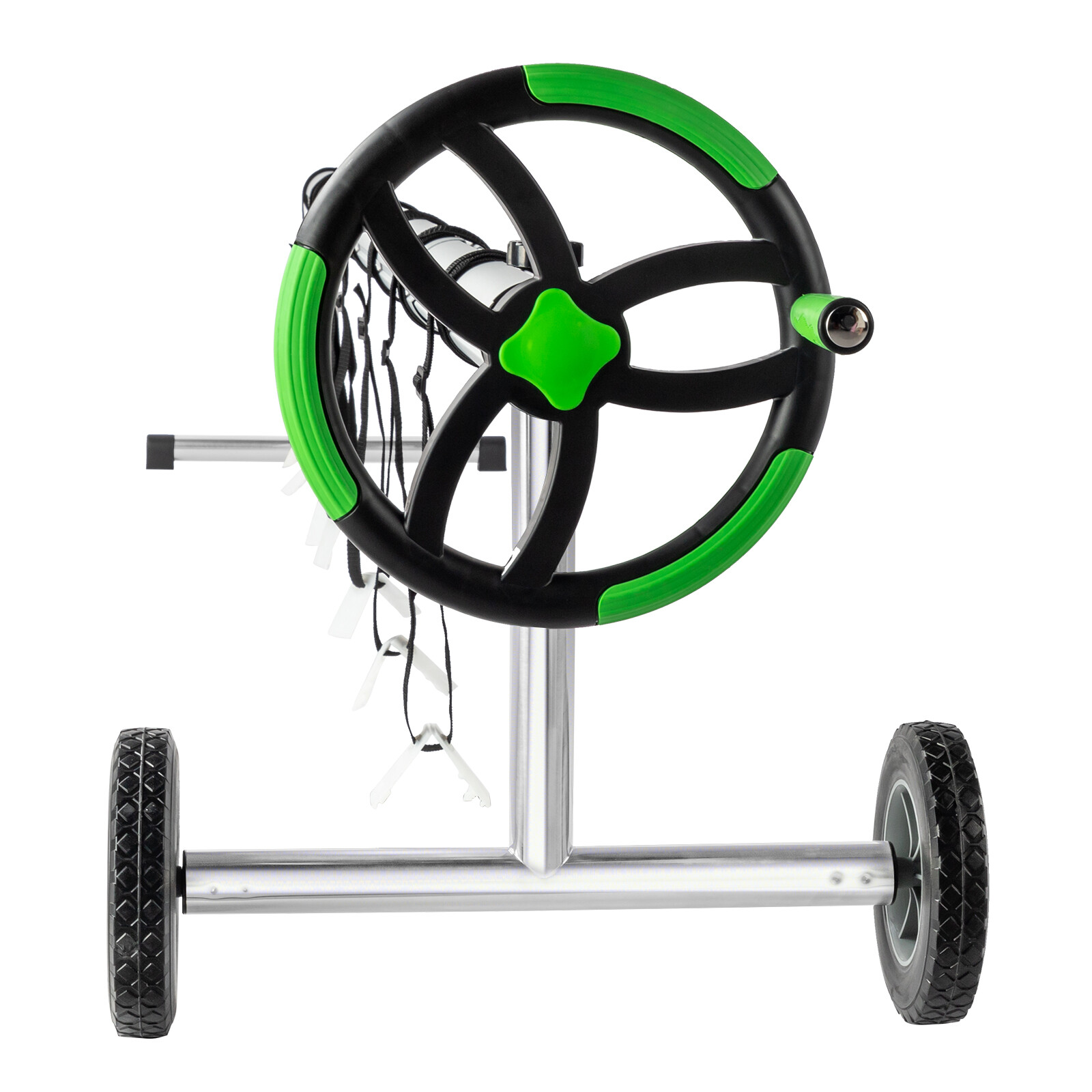 Pool Cover Reel Set 21 FT Adjustable Solar Cover Reel for Inground Swimming Pool