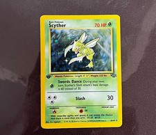Pokémon TCG Scyther Jungle 10/64 Holo 1st Edition Holo Rare