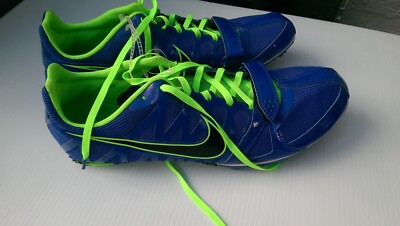 New Nike Zoom Rival S Sprint Shoes Mens 12 Track Blue/Neon ~No Spikes~456812-403