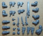 Space Marines - Tactical Squad - Power Fist Hand Option pistol Auspex - Bits 40K