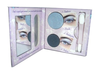 Bourjois Eye Shadow Duo Sky Navy Fleur Bleue Blue Eye Shadow Eyeliner Wet Dry