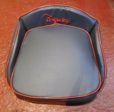 The Ultimate FERGUSON Tractor Seat  Embroidered  OLD TYPE In Grey Piped Red
