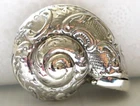 AUTH 925 SILVER CASE VESTA MATCH SAFE APPLE SNAIL SHELL