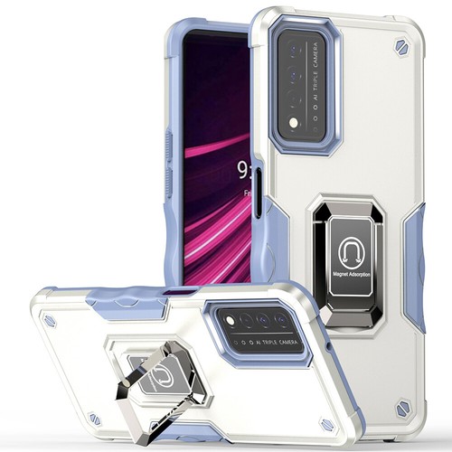 For T-Mobile Revvl V Plus Metal Ring Kickstand Case Dual Layer Shockproof Cover - Picture 43 of 44