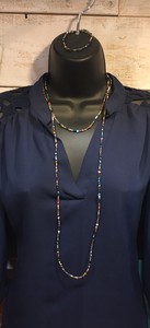 New Boho Jewelry Set 54a Gorgeously Long Infinity Necklace Bracelet A Bead Soup Ebay