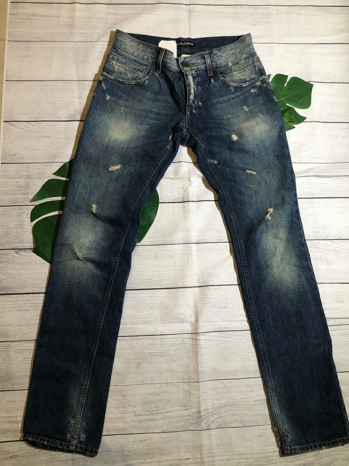 DOLCE & GABBANA D&G Destroy Damage Denim Pants Je… - image 1