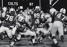 1950s NFL FOOTBALL Game New York GIANTS Baltimore COLTS Defense Photo Art 11x14