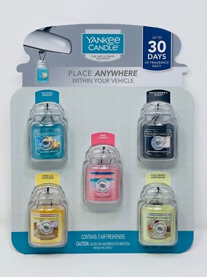 5 units Yankee Mini Candles car bathroom house scent Hanging Fragrance Diffuser