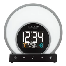 C79141 La Crosse Technology Soluna Mood Light Digital Alarm Clock with USB Port