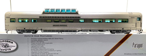 HO BROADWAY LIMITED 536 CALIFORNIA ZEPHYR CB&Q VISTA DOME CAR 4721 SILLÍN PLATEADO | Zustand: New