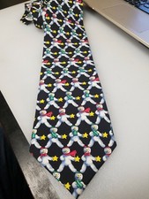 Christmas snowman snowmen tie Wembley vintage tie - Free Shipping Made In USA