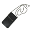 Modern Crossbody Phone Handbag Women Black Faux Suede Chain Purse Shoulder Bag ZV11623