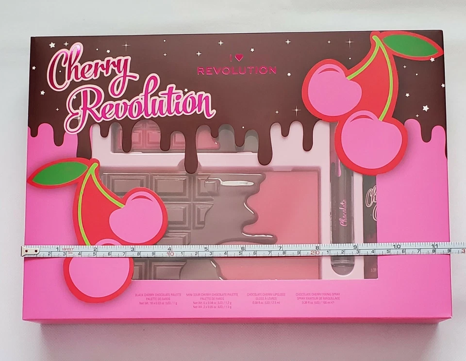 I Heart Revolution Chocolate Cherry 4Pc Gift Set: 2 Palettes, 1 Lipgloss, 1Spray - Image 4 of 4