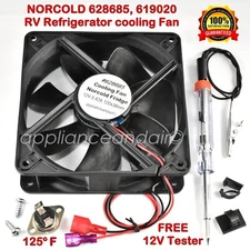 Norcold 628685 RV Refrigerator Cooling Fan + ON/OFF Thermostat, Ships TODAY!