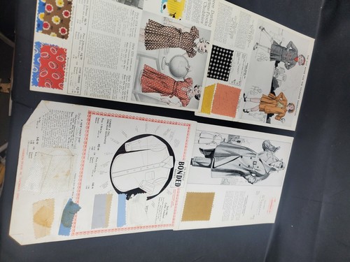 Vintage Fashion Frocks Portfolio mit 47 Anzeigen, 39 mit Stoffproben - Bild 4 von 14