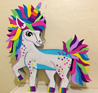 Unicorn pinata, rainbow birthday party, princess and unicorns birthday party