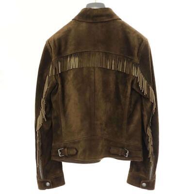 TOM FORD 15SS Fringe Suede Leather Jacket BG417 TFL464 Brown TOM FORD 15SS Fringe Suede Leather Jacket BG417 TFL464 Brown