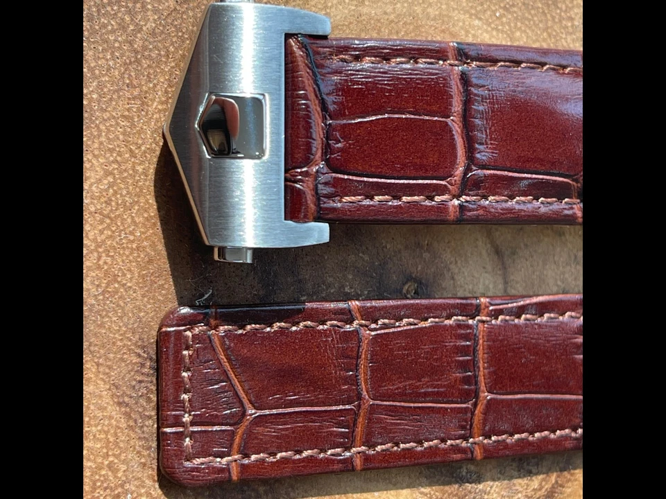 Коричневый кожаный ремешок застежка для часов 20 мм сделано для Citizen ECO DRIVE BL5250-02L - Изображение 3 из 4