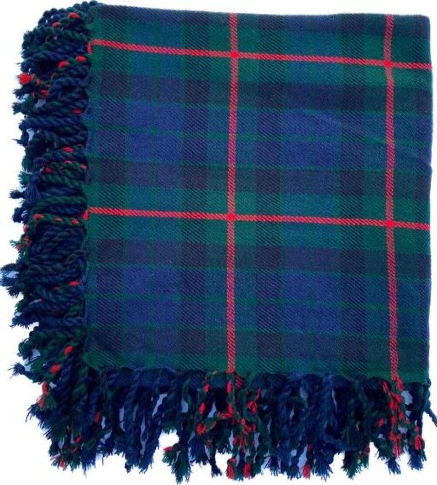 Kilt Fly Plaid Tartan MacQueen Modern Con Frange – Fatto In Scozia, Uomo