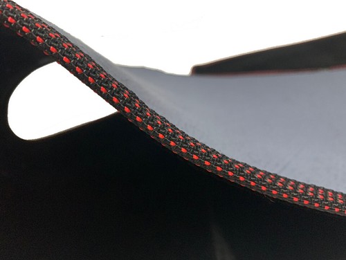 Velvet Non-Slip Dash Cover BL w/ Red Stitch for 2019 ~ 2023 Ssangyong Musso XLV - Picture 9 of 14