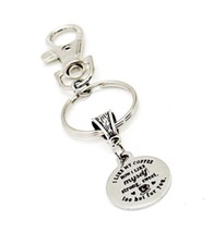 I Like My Coffee Like I Like Myself Charm Keychain, Strong, Sweet And Too Hot