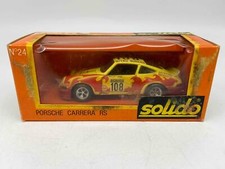 Solido GAM2 1/43 Porsche Carrera RS No 24 Yellow w/red flames Color w/box READ 