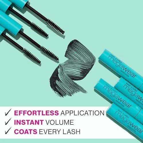 Enhance and Define Megawear Mascara, Black, 1 Oz, 0.24 Fl Oz (Pack of 1) (C136) - Image 4 of 4