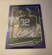 2020 Donruss Optic Ashtyn Davis Purple Stars Rookie Auto RC #145 Jets