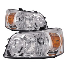Fits 07 Toyota Highlander Headlights Headlamps (Also Hybrid) Pair Set
