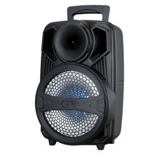 Bluetooth Party Speaker - microphone included, LED lights, 8" woofer, 1" tweeter
