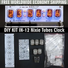 DIY KIT IN-12 Nixie Tube Clock with Acrylic Stand [WITH TUBES] FREE SHIPPING